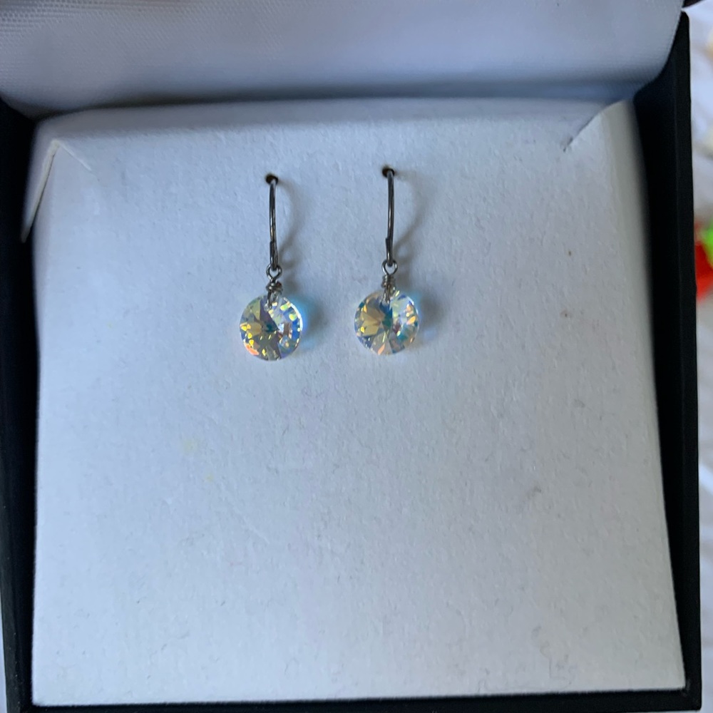Swarovski Hanging Crystal Earrings